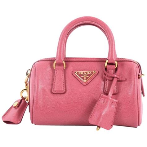 prada mini boston bag|Prada soft calf Boston bag.